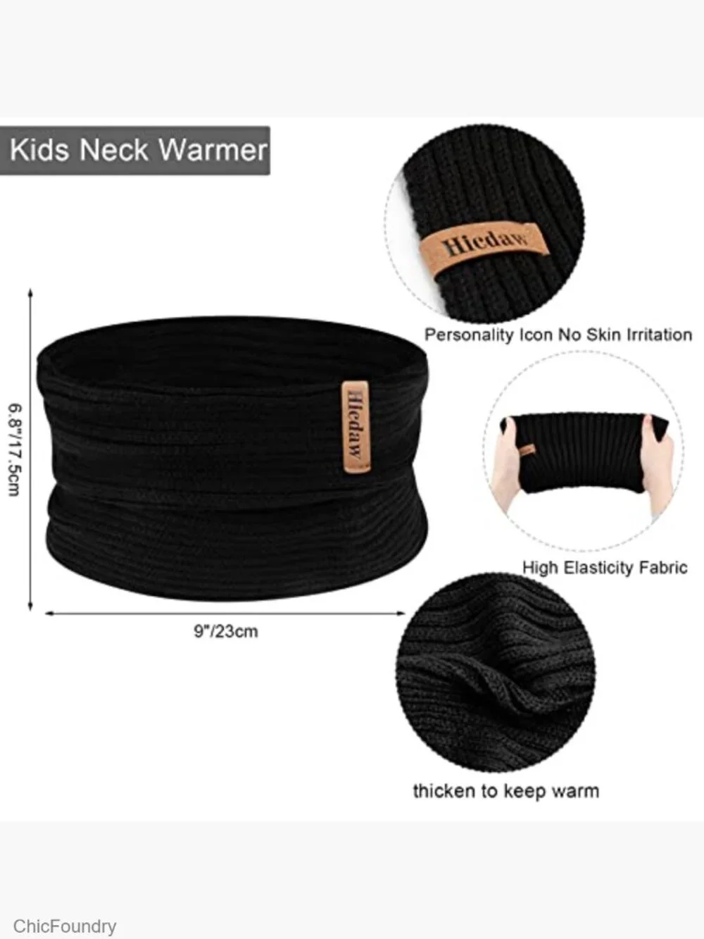 Kids Winter Hat Gloves Scarf Set with Touchscreen Mittens